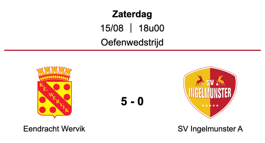 SV Ingelmunster A lijdt zware nederlaag in eerste oefenpartij 