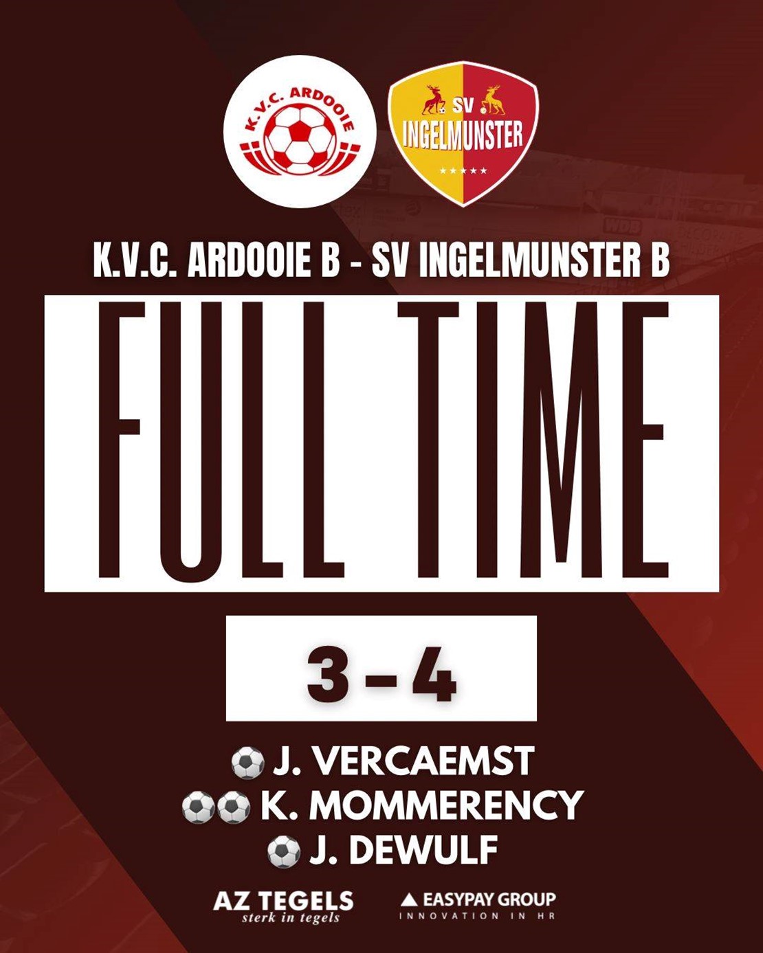 Ardooie B - SV Ingelmunster B
